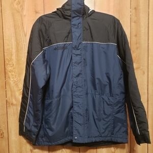 Women’s Columbia 18/20 Coat  Waterproof Fleece Lined Navy/black